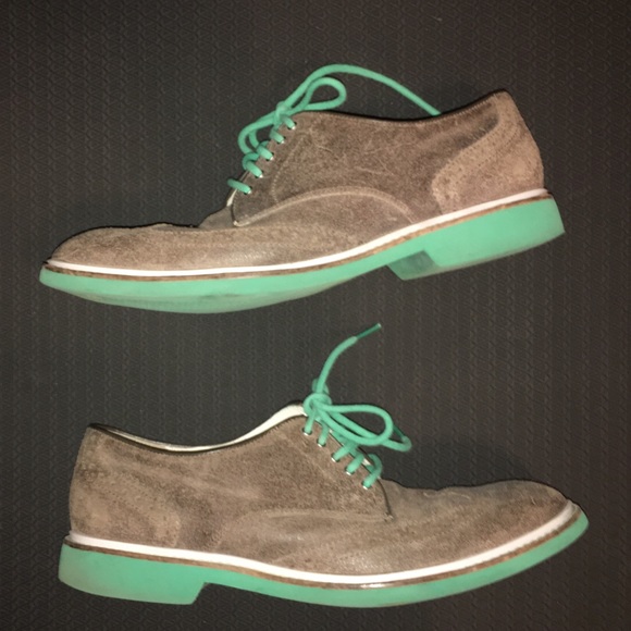 Cole Haan Shoes | Green Wingtip Oxfords 